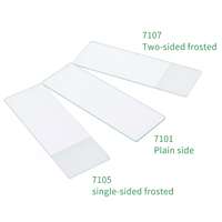 Laboratory Microscope Prepared Slides Disposable Double Frosted Ground Edges Microscope Slides 7107
