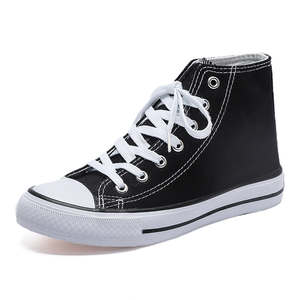 รองเท้าผ้าใบหุ้มข้อสูง สไตล์ลำลอง ทันสมัย ระบายอากาศได้ดี กันลื่น เหมาะสำหรับฤดูใบไม้ร่วง ฤดูร้อน ฤดูหนาว เดินสบายๆ-แฟชั่นคลาสสิก ขายส่ง - Product Image 3