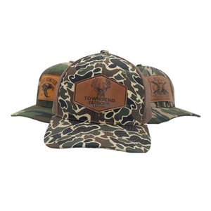 Tùy chỉnh thêu da vá Mũ bóng chày tùy chỉnh thêu logo trống Trucker Mũ Richardson cap - Product Image 3
