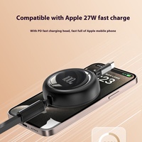 Câble de charge rapide 3-en-1 100W USB-C vers USB-C, câble de données et de charge rétractable plat pour iPhone 17 et Android
