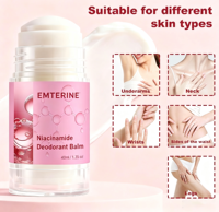 Baume déodorant à la niacinamide pour des aisselles fraîches et une fragrance longue durée