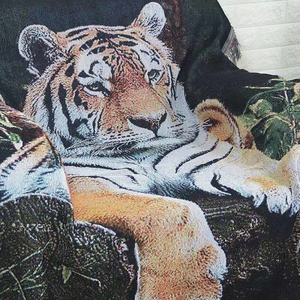 Thiết Kế Mới Phim Hoạt Hình Mô Hình Động Vật Tay Dệt Tấm Thảm Trọng Ném Chăn Với Tua - Product Image 3