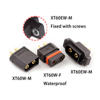 Connecteur de panneau Amass XT60W noir authentique, prise mâle/femelle étanche, alimentation 500V 35A