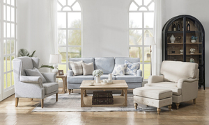 Sofá Moderno de Estilo Europeo de Lujo en Forma de I, Tapizado en Tela Gris <span class=keywords><strong>Blanco</strong></span> Profundo, Sofás de 7 Plazas para el Hogar, Muebles para Sala de Estar Moderna - Product Image 3