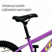 Vélo pour enfant en acier haute teneur en carbone, durable, avec rayons colorés arc-en-ciel, design jeune et dynamique, unisexe, pour le cyclisme en extérieur