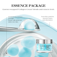 Crème de Nuit Éclaircissante, Hydratante et Anti-Âge au Niacinamide et Collagène Rose en Capsules, Sans Cruauté Animale, pour Tous Types de Peaux