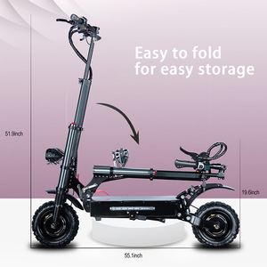 Scooter Plegable de Alto Rendimiento 60V6000W para Adultos, 20Ah, Dos Ruedas, Aluminio, Carga Electrónica de 150 kg, OFERTA JYOP-E5B - Product Image 5
