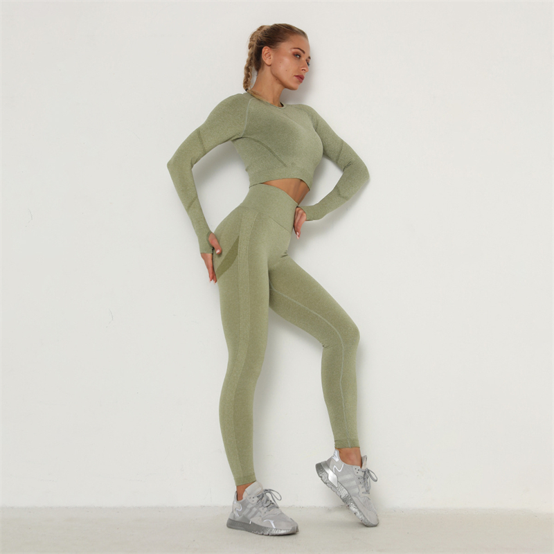 Fashion Modern Breathable Workout Clothing Women Active Wear Yoga Set hygroscopic 11 colors