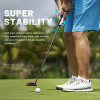 Vente en gros de poignées de putter de golf premium directes en usine-Poignées antidérapantes ergonomiques en cuir PU avec option de logo personnalisé