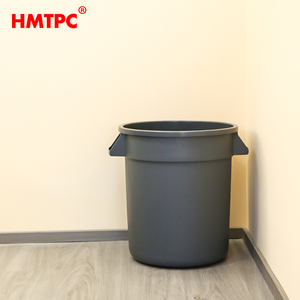 Contenedor de <span class=keywords><strong>Basura</strong></span> Redondo de <span class=keywords><strong>10</strong></span> Galones de HDPE de Alta Resistencia para Uso en Exteriores - Product Image 2