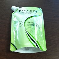 Emballage de liquide cosmétique de poche de bec debout écologique pour des sacs en plastique de recharge de lotion de masque facial de shampooing pour des produits liquides