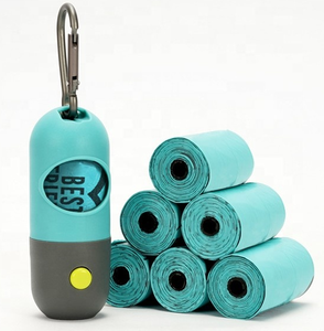 Dispensador de Bolsas para Excrementos de Perro con Forma de Pastilla y Linterna LED, Soporte para Bolsas de Caca de Mascotas con Batería de Botón, el Más Vendido - Product Image 1