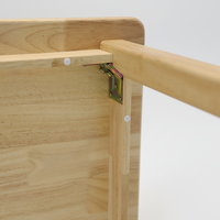Muebles Montessori de Madera Maciza, Mesa Rectangular para Niños, Juego de Muebles Infantiles, Duraderos y Resistentes