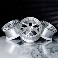 Nouvelles jantes forgées sur mesure à deux pièces brossées à profil profond 5x112 5x114.3 5x120 compatibles Audi Mercedes en alliage d'aluminium sur mesure pour la course