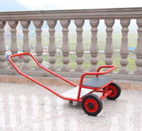 Chariot à tirer manuel pour enfants d'âge préscolaire, chariot de jeu extérieur, chariot à tirer pour maternelle, jouet à chevaucher pour enfants, chariot de jardin d'enfants - Vente chaude