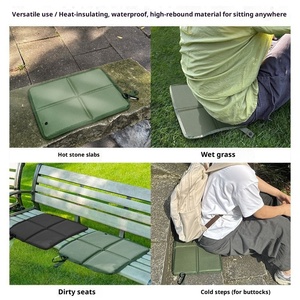 Coussin pliant d'extérieur avec mousqueton, portable, imperméable, <span class=keywords><strong>en</strong></span> tissu Oxford épaissi, <span class=keywords><strong>pour</strong></span> l'alpinisme, la randonnée, le camping, résistant à l'humidité - Product Image 4
