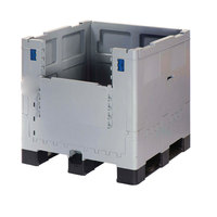 Conteneur IBC pliable de 1000 L pour le stockage de liquides logistiques industriels, chargement par le haut et décharge par le bas