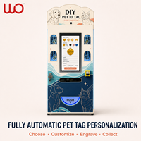 Distributeur automatique de gravure d'étiquettes d'identification pour animaux de compagnie avec SDK, kiosque personnalisé basé sur le cloud pour plaques nominatives de chiens et chats, idéal pour les cliniques vétérinaires