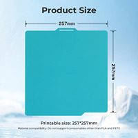 CoLiDo pelat bangunan keren, suhu rendah untuk Bambu Lab X1/X1C/X1E/P1P/P1S/A1 pelat keren 257x257mm permukaan bertekstur kasur Printer 3D