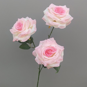 Tallos de Rosa de Seda, Rosas Artificiales de Color Blanco Lechoso, Rosa y Verde para Eventos de Boda - Product Image 5