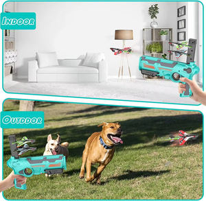 Lanciatori di aerei a espulsione continua alianti a pallottola morbida giochi di tiro giochi di volo sport all'aperto per bambini giocattoli di volo - Product Image 4