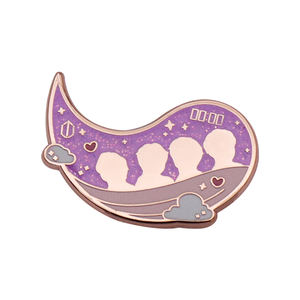 Broche Ailes d'Ange Populaire du Fabricant de Pins en Émail Dur Métallique Personnalisés de Haute Qualité, en Alliage de Zinc avec Logo Couleur Personnalisé - Product Image 5