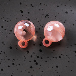 Dos colores redondos transparentes turbios plástico DIY colgante pulsera accesorios acrílico Lucite cuentas - Product Image 1