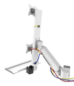 <span class=keywords><strong>Support</strong></span> de moniteur <span class=keywords><strong>double</strong></span> pour poste de travail industriel Meisonic, en alliage d'aluminium, réglable, avec ressort, <span class=keywords><strong>support</strong></span> VESA, résistant à la chaleur, bras pour <span class=keywords><strong>PC</strong></span> - Product Image 2