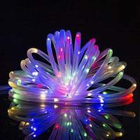 Ampoule de jardin LED RVB intelligente IP65 pour l'extérieur Contrôle APP USB 5V pour l'éclairage paysager Noël Vacances LED Chaîne en plastique