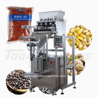 Machine d'ensachage verticale à 4 têtes, avec élévateur linéaire