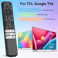 Control Remoto de Repuesto con Voz RC813 para TCL-Google-TV, Compatible con Televisores Inteligentes FHD HDR LED QLED 4K UHD S3/S4/S5/Q5/Q6/Q7/QM7/QM8