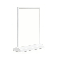 Caja de Luz LED Rectangular A4, Soporte para Letreros Comerciales de Interior y Exterior, Hecho de Plástico Acrílico, para Menús de Restaurantes
