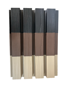 Panneau mural extérieur moderne en WPC, imperméable, protection UV, revêtement extérieur cannelé, panneau décoratif rayé, <span class=keywords><strong>mur</strong></span> <span class=keywords><strong>de</strong></span> jardin, construction - Product Image 2