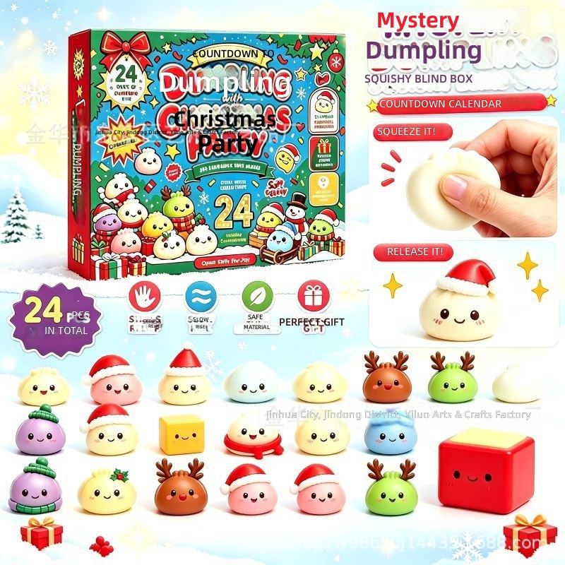 Css Color For Border Cross-border New Product 24-Day Christmas Advent Calendar Blind Box ...