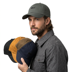 Casquette de baseball unisexe en coton imperméable pour l'extérieur, décontractée, ajustable, respirante, toutes saisons, pour adultes, 56-58 cm, gris, moutarde, marine - Product Image 1