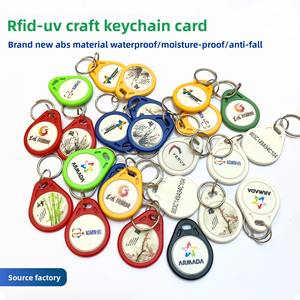 Llavero Inteligente con Tarjeta NFC, Impresión UV, <span class=keywords><strong>IC</strong></span> Epoxi, Acceso por Carga, Cerradura Inteligente, Tarjeta de Acceso Comunitario de 13.56MHz, Fabricante de Tarjetas NFC <span class=keywords><strong>Google</strong></span> - Product Image 2