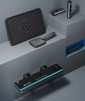 Ensemble de douche de pluie en laiton de salle de bain de luxe colonne de douche numérique intelligente chaude et froide fixée au mur
