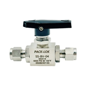 Venta Directa de Fábrica: Válvulas de Bola Rectas de Alta Presión SS316 3/4 3/8 para Aplicaciones Petroquímicas y de Gas - Product Image 1