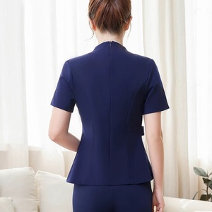 Ensemble de Pantalons et <span class=keywords><strong>Tunique</strong></span> de <span class=keywords><strong>Travail</strong></span> Extensible pour Femme, Uniforme d'Hôtellerie à la Mode, Salon de Beauté, Spa, Blouse de Ménage pour Femme de Chambre et Personnel de Nettoyage - Product Image 2