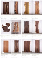 Plateaux de table extensibles en bois massif Zelkova japonais, dalles de bois exotiques pour meubles de maison et usage professionnel