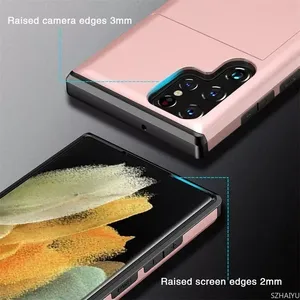 Funda para <span class=keywords><strong>Samsung</strong></span> Galaxy S25 S24 S23 <span class=keywords><strong>S21</strong></span> <span class=keywords><strong>FE</strong></span> S22 Ultra Plus S25 Edge A56 A55 A16 A36 <span class=keywords><strong>5G</strong></span> con Ranura para Tarjetas, Antigolpes - Product Image 3