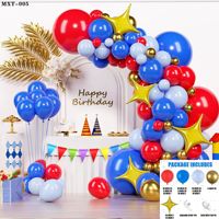 Nouveau kit de ballons d'anniversaire sur le thème du cirque, ensemble de ballons Joyeux Anniversaire pour la décoration de lieux de fête d'enfants