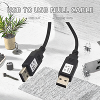 Câble modem USB-USB FTDI NMC-2.5M de 2,5 mètres, Type A, gaine PVC, blindage feuille d'aluminium, FT232R