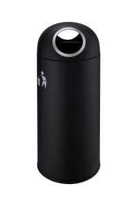 HK ถังขยะสแตนเลสสตีลมี2ปากถังขยะกลมสามารถที่เขี่ยบุหรี่ถังขยะถังขยะถังขยะสำหรับโรงแรม - Product Image 2