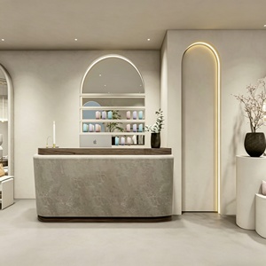 Aménagement Intérieur de Salon de Coiffure Personnalisé, Poste de Travail Complet pour Salon, Agencement de Présentation pour Salon de Manucure, Décoration et Rénovation de Magasin de Coiffure - Product Image 2
