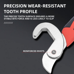 Factory Direct Riley Brand 8-10 Inch Adjustable Metric Large Open <strong>Tube</strong> Flexible Dual-Purpose <strong>Wrench</strong> Alloy Material - Product Image 5