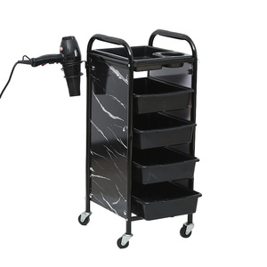 Hairdressing <b>Tool</b> <b>Cart</b> 4 Wheel Multi Layer Storage Rack <b>For</b> Hair Salons And Beauty Parlors - Product Image 1