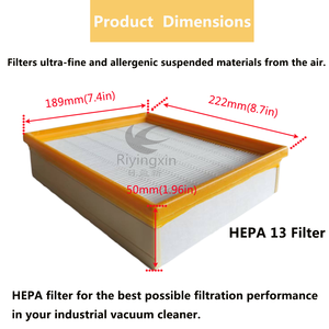 Pièces détachées pour aspirateur en gros, filtre HEPA 13 pour aspirateur <span class=keywords><strong>Lidl</strong></span> <span class=keywords><strong>Parkside</strong></span> PPWD 30 A1, accessoire de filtre, écran filtrant - Product Image 3