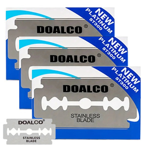 Cuchillas individuales de alta calidad Doalco, 10 Uds./caja pequeña, 100 Uds./caja grande, maquinilla de afeitar de doble filo para afeitado facial - Product Image 5