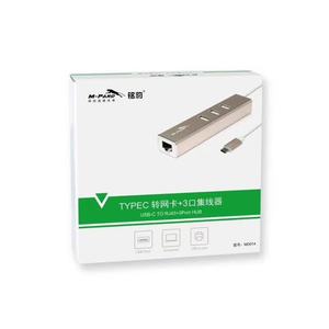 M-Pard Type <b>C</b> <b>Usb</b> Hub 4 Port Lan <b>Adapter</b> Aluminum Alloy For Computer Expansion - Product Image 3